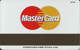 Hotel Keycard Hilton Sao Paulo Brazil Back