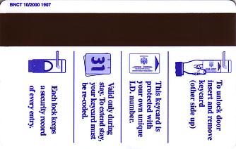 Hotel Keycard Hilton Sandton South Africa Back