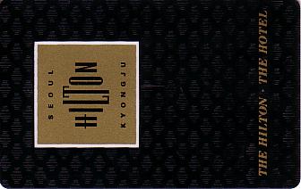 Hotel Keycard Hilton Seoul Korea Front