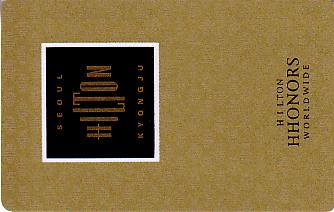 Hotel Keycard Hilton Seoul Korea Front