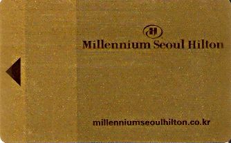 Hotel Keycard Hilton Seoul Korea Front