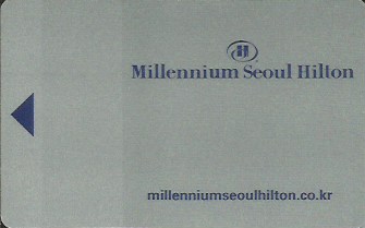 Hotel Keycard Hilton Seoul Korea Front