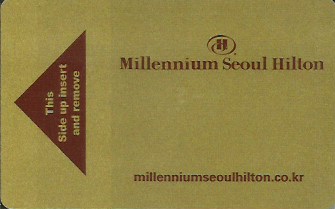 Hotel Keycard Hilton Seoul Korea Front