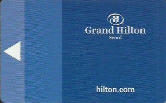 Hotel Keycard Hilton Seoul Korea Front