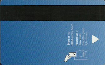 Hotel Keycard Hilton Seoul Korea Back