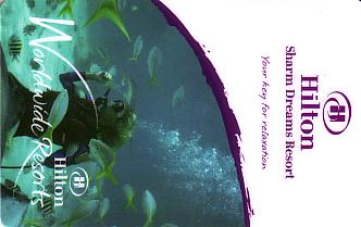 Hotel Keycard Hilton Sharm El Sheikh Egypt Front