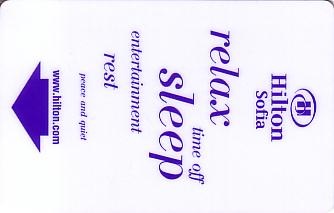 Hotel Keycard Hilton Sofia Bulgaria Front