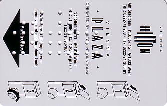 Hotel Keycard Hilton Vienna Austria Front