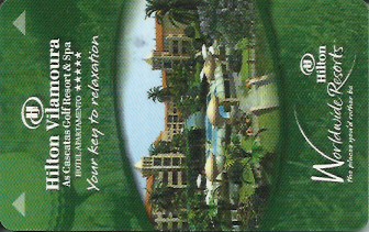 Hotel Keycard Hilton Vilamoura Portugal Front