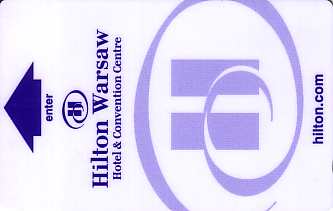 Hotel Keycard Hilton Warsaw Poland Front