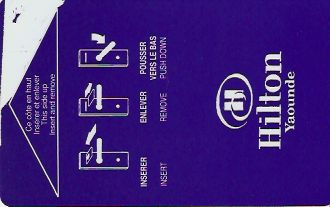 Hotel Keycard Hilton Yaounde Cameroon Front