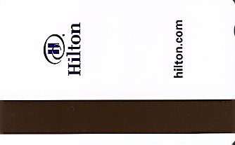 Hotel Keycard Hilton  South Africa Back