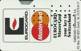 Hotel Keycard Hilton Zurich Switzerland Back