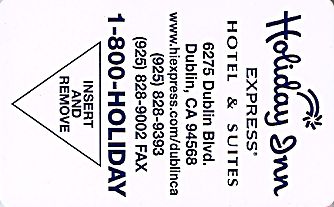 Hotel Keycard Holiday Inn Express Dublin Ireland Front