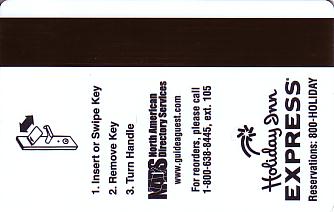 Hotel Keycard Holiday Inn Express Higuey Dominican Republic Back
