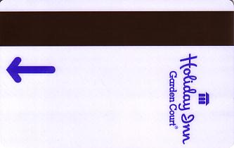 Hotel Keycard Holiday Inn Garden Court Generic Back