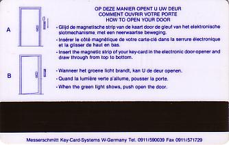 Hotel Keycard Holiday Inn Garden Court Leuven Belgium Back