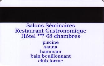 Hotel Keycard Holiday Inn Garden Court Strasbourg France Back
