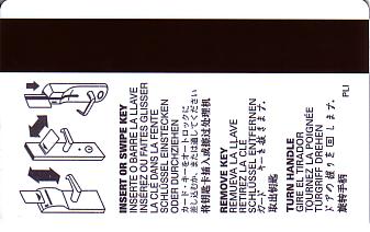 Hotel Keycard Holiday Inn Generic Back