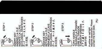 Hotel Keycard Holiday Inn Generic Back