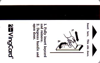 Hotel Keycard Holiday Inn Generic Back