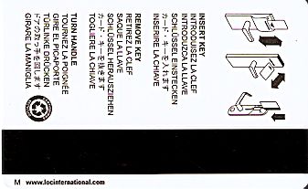 Hotel Keycard Holiday Inn Generic Back