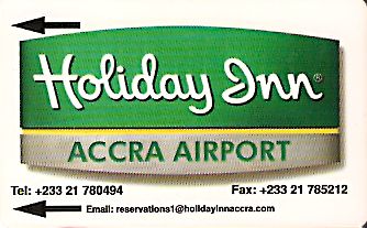 Hotel Keycard Holiday Inn Accra Ghana Front