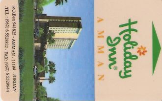 Hotel Keycard Holiday Inn Amman Jordan Front