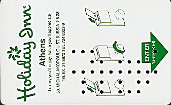 Hotel Keycard Holiday Inn Athens Greece Front