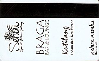 Hotel Keycard Holiday Inn Bandung Indonesia Back