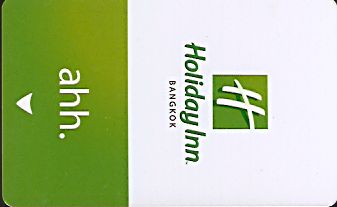 Hotel Keycard Holiday Inn Bangkok Thailand Front