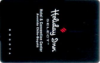 Hotel Keycard Holiday Inn Bogota Colombia Front