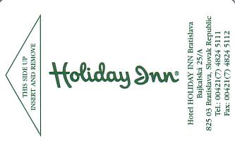 Hotel Keycard Holiday Inn Bratislava Slovakia Front
