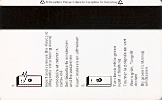 Hotel Keycard Holiday Inn Colombo Sri Lanka Back