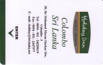 Hotel Keycard Holiday Inn Colombo Sri Lanka Front