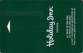 Hotel Keycard Holiday Inn Gdansk Poland Front