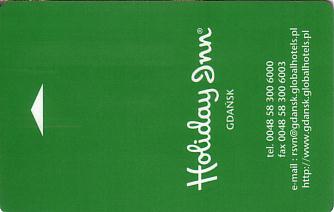 Hotel Keycard Holiday Inn Gdansk Poland Front