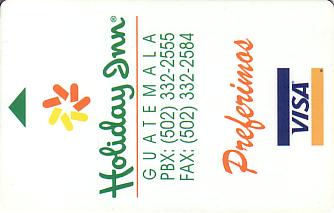 Hotel Keycard Holiday Inn  Guatemala Front