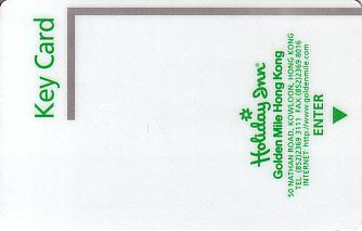 Hotel Keycard Holiday Inn  Hong Kong Front