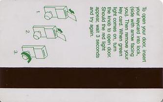 Hotel Keycard Holiday Inn  Hong Kong Back