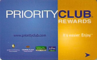 Hotel Keycard Holiday Inn  Hong Kong Front