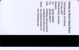 Hotel Keycard Holiday Inn Kuching Malaysia Back