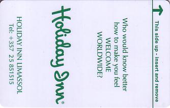 Hotel Keycard Holiday Inn Lima Peru Front