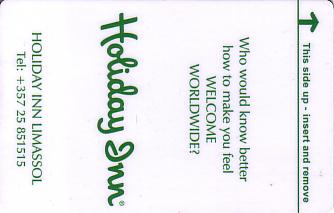 Hotel Keycard Holiday Inn Lima Peru Front