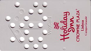 Hotel Keycard Holiday Inn Lisbon Portugal Front
