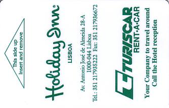Hotel Keycard Holiday Inn Lisbon Portugal Front