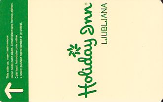 Hotel Keycard Holiday Inn Ljubljana Slovenia Front