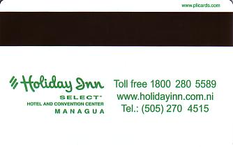 Hotel Keycard Holiday Inn Managua Nicaragua Back