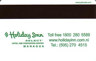 Hotel Keycard Holiday Inn Managua Nicaragua Back
