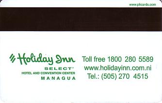 Hotel Keycard Holiday Inn Managua Nicaragua Back